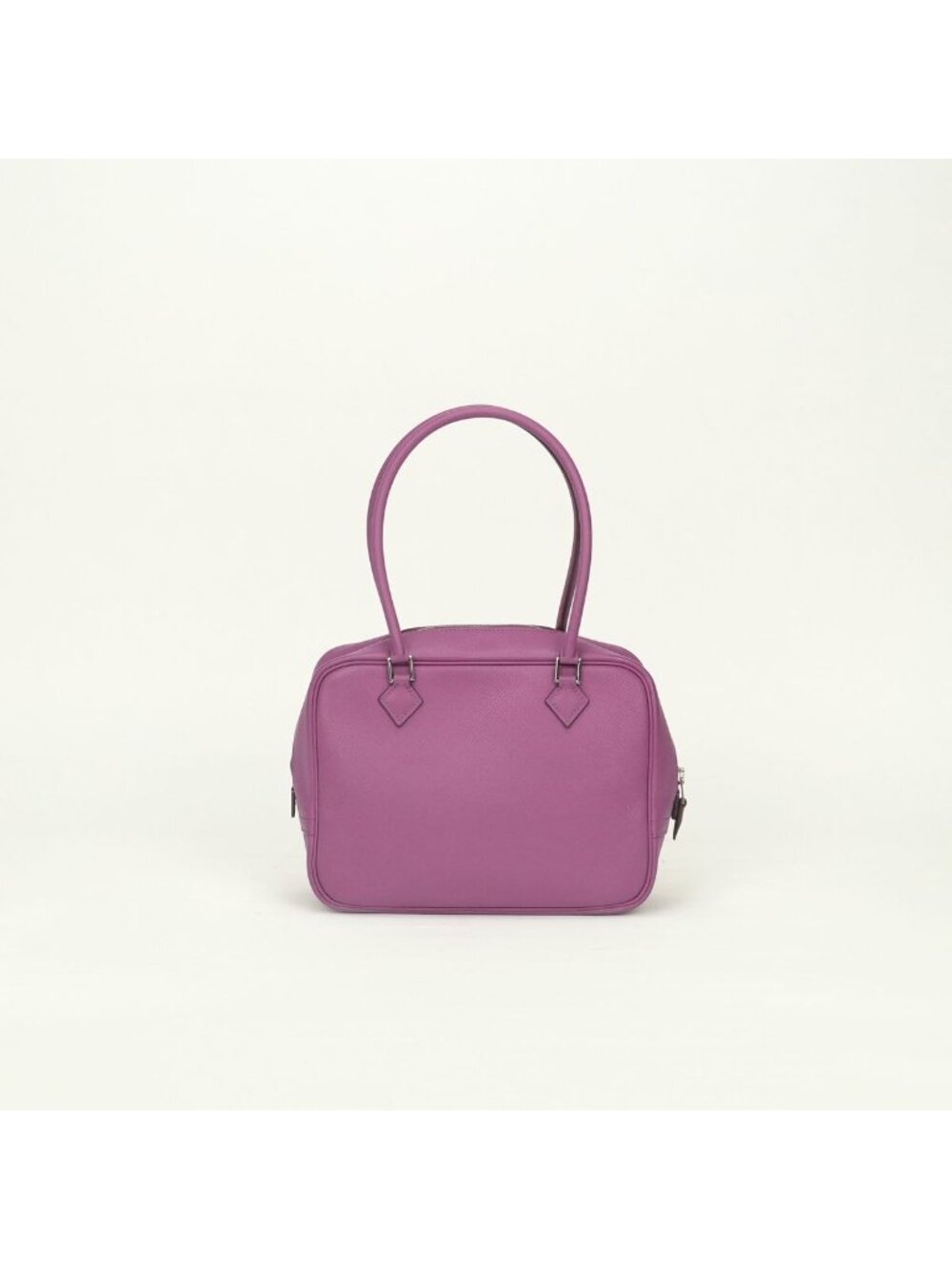 Hermes Plume 20 Mini Tote Epsom Cyclamen Purple Silver Veau Handbag - Picture 3 of 8